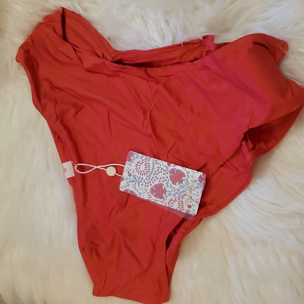 Toluca Swim Gia Maxi bottom - Scarlet